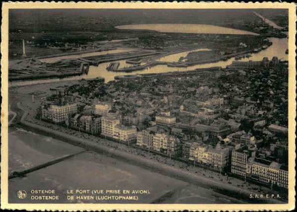 Ostende, Le Port (Vue prise en avion) Vorderseite