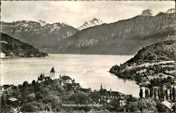 Thunersee, Spiez mit Schloss Vorderseite
