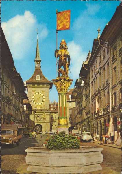 Bern (Zähringerbrunnen und Zeitglockenturm)