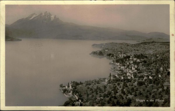 Weggis und der Pilatus Vorderseite