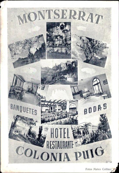 Montserrat, Hotel Colonia Puig Vorderseite