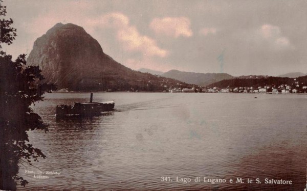 Lago di Lugano e M. te S. Salvatore, 1927 Vorderseite