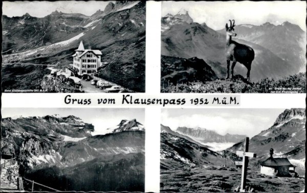 Gruss von Klausenpass Vorderseite