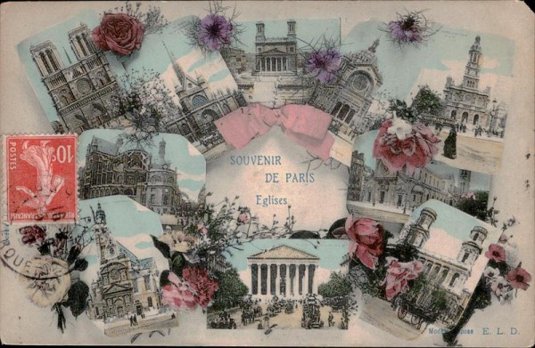 Souvenir de Paris Eglises Vorderseite