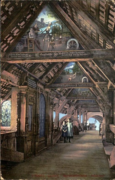 Luzern - Spreuerbrücke Vorderseite