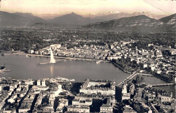 Genève et le Mont Blanc, Vue Aérienne Vorderseite