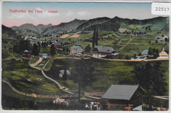 Teuffenthal bei Thun - Obertal - Litho