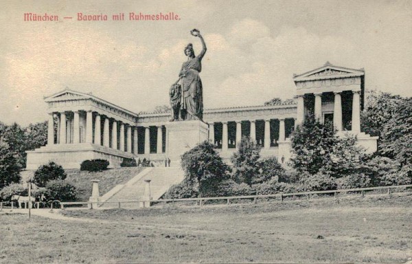 München, Bavaria mit Ruhmeshalle Vorderseite