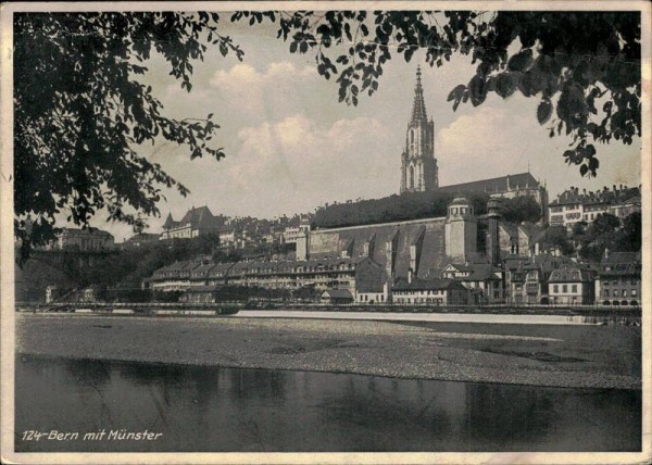 Bern mit Münster  Vorderseite