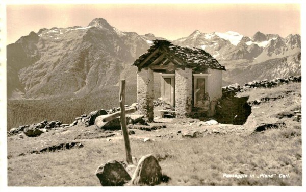 Praesaggio in "Piana" Carl. Vorderseite