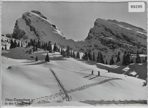 Ober-Toggenburg - In den Churfirsten Skispuren Skiläufer