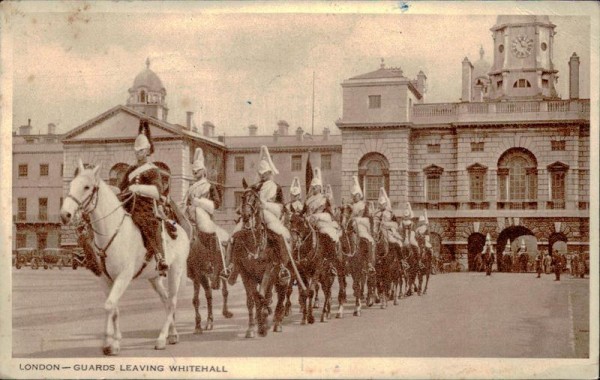 London-Guards leaving Whitehall Vorderseite