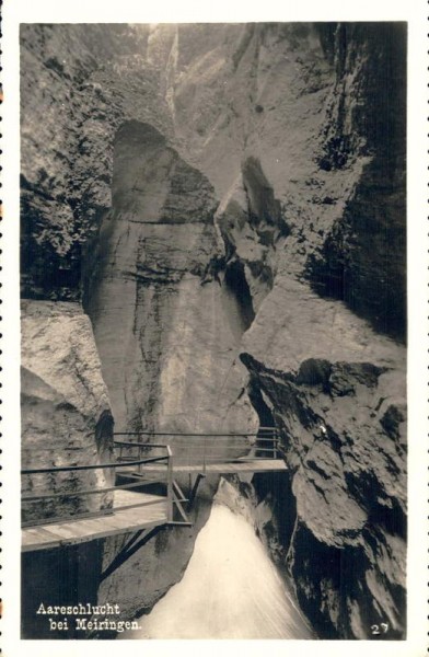 Aareschlucht bei Meiringen Vorderseite