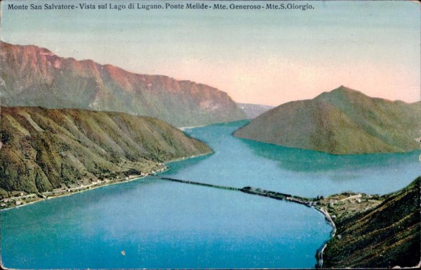 Monte San Salvatore, Melide Vorderseite
