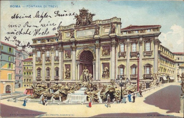 Roma - Fontana di Trevi Vorderseite