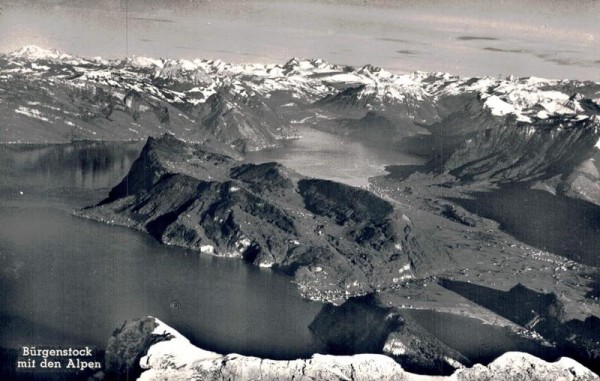 Bürgenstock und die Alpen Vorderseite