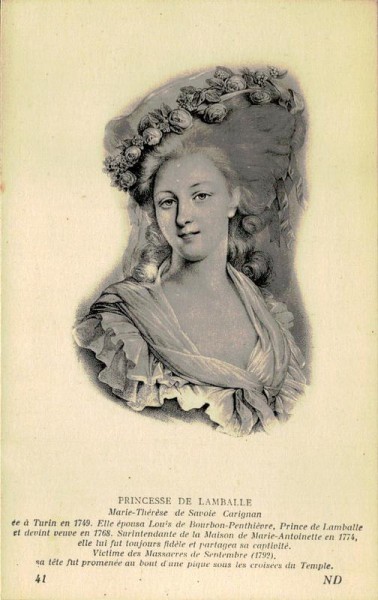 Princesse de Lamballe Vorderseite