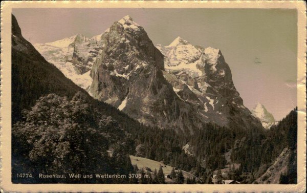 Wetterhorn (3692 m) Vorderseite