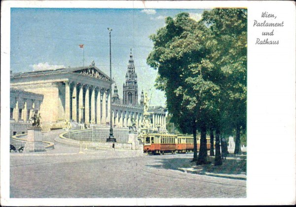 Wien, Parlament und Rathaus Vorderseite