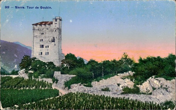 Siders/Sierre - Tour de Goubin. Vorderseite