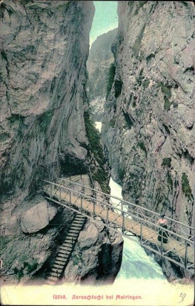 Aareschlucht bei Meiringen. Vorderseite
