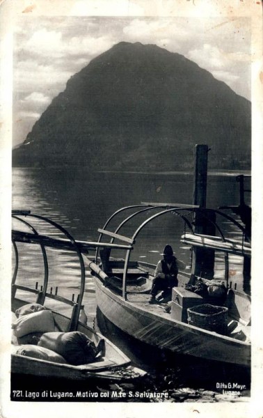 Lago di Lugano. Motivo col Mte. S. Salvatore Vorderseite