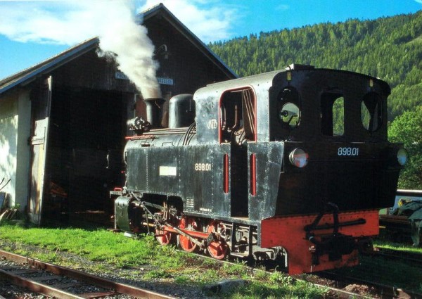 Dampfloke 898-01 der ÖBB Vorderseite