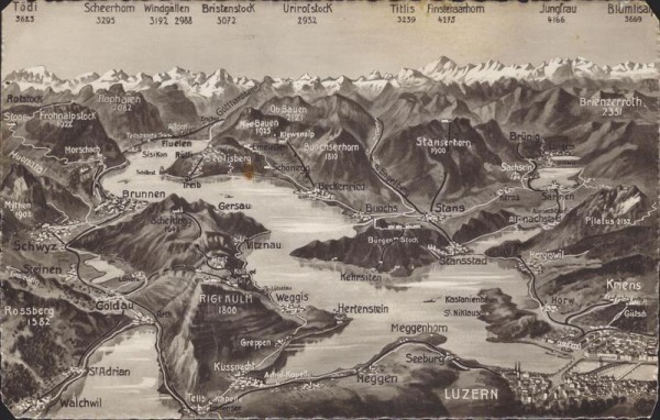 Vierwaldstättersee - Luzern Vorderseite