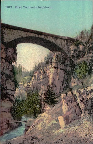 Biel - Taubenlochschlucht Vorderseite
