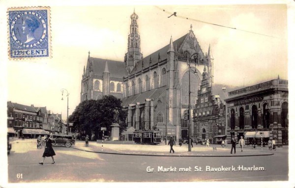 Gr.Markt met St.Bavokerk - Haarlem Vorderseite