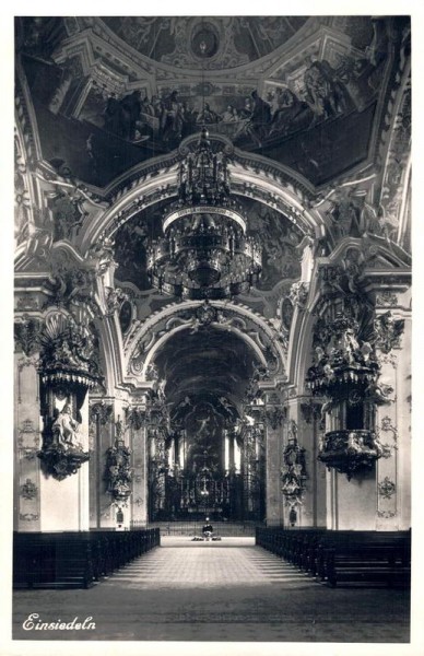 Kloster und Wahlfahrtskirche Einsiedeln Vorderseite