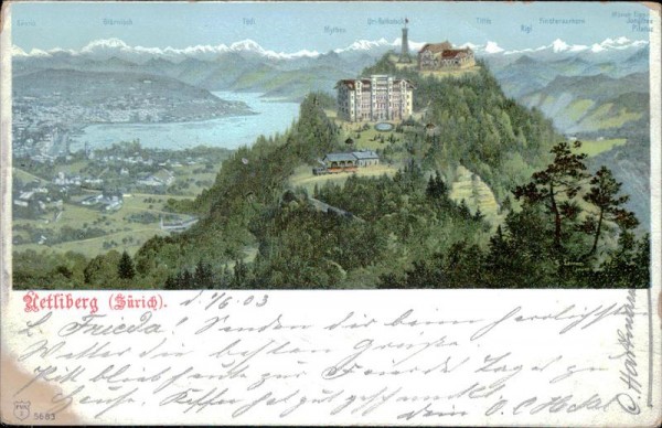 Uetliberg (870 m) Zürich Vorderseite