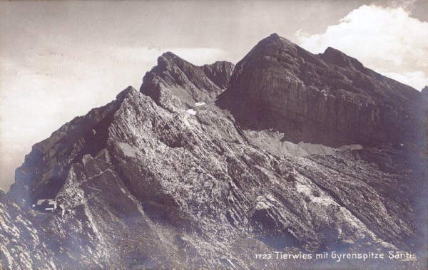 Tierwies mit Gyrenspitze Säntis. 1912