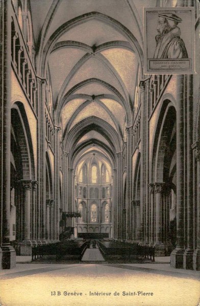 Intérieur de Saint-Pierre, Genève Vorderseite
