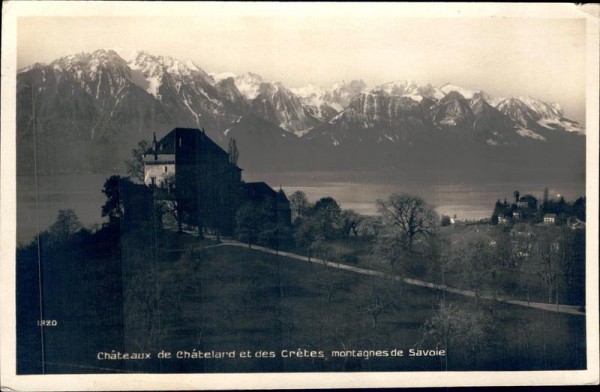 Château du Châtelard/Schloss Châtelard Vorderseite