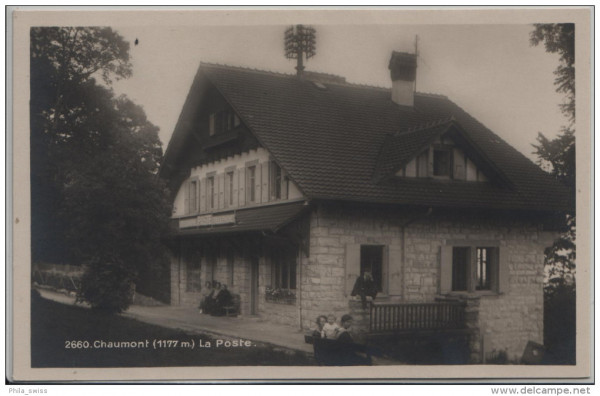 Chaumont (1177m) La Poste - Postgebäude - animée