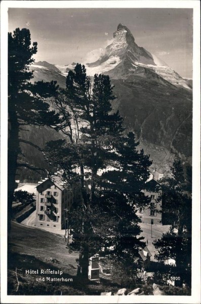 Hôtel Riffelalp und Matterhorn Vorderseite