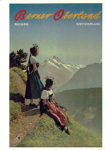 Plakat, Berner Oberland 1938, Albert Steiner Vorderseite
