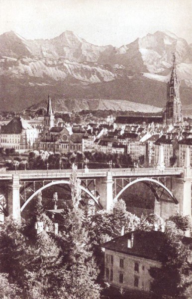 Bern Blick auf Alpen