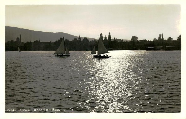 Abend am See, Zürich Vorderseite