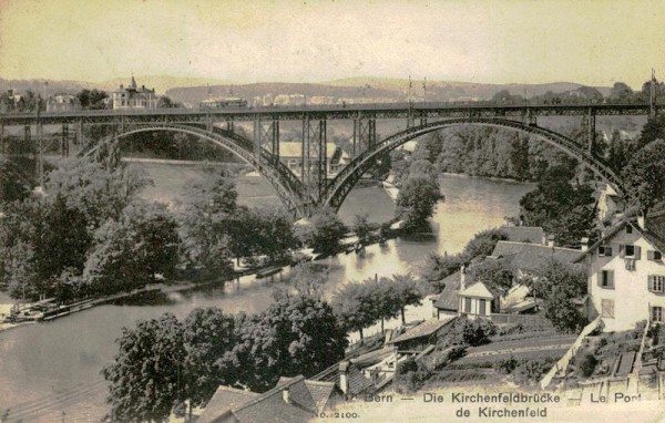 Bern, Die Kirchenfeldbrücke Vorderseite