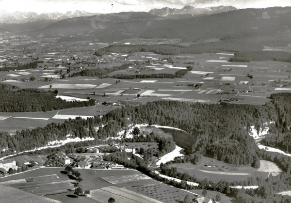 Abbaye d' Hauterive, Flugaufnahme Vorderseite