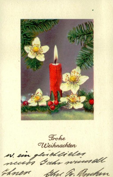 frohe Weihnachten Vorderseite