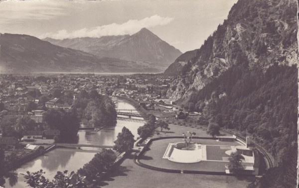 Interlaken. Untersee u. Niesen Vorderseite