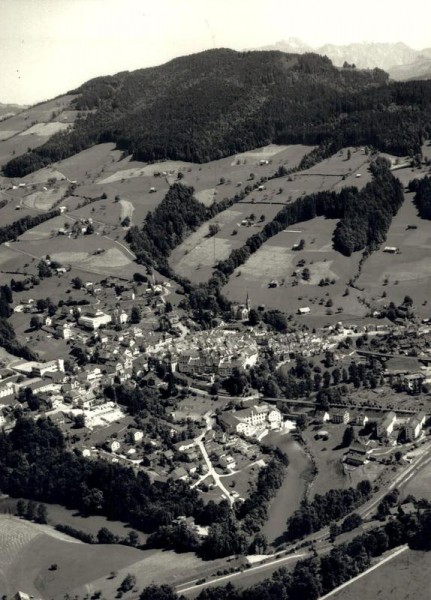 9620 Lichtensteig SG, Stadtbrücke, Thur Vorderseite