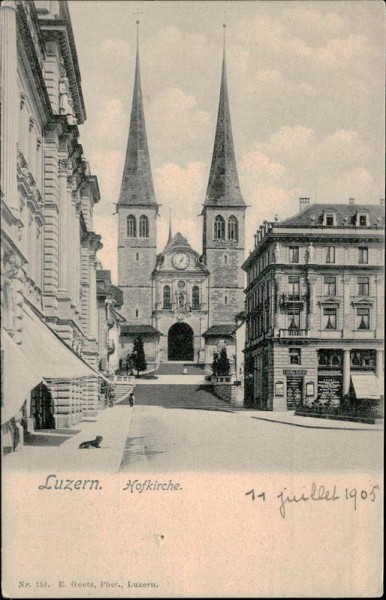 Hofkirche (Luzern) Vorderseite