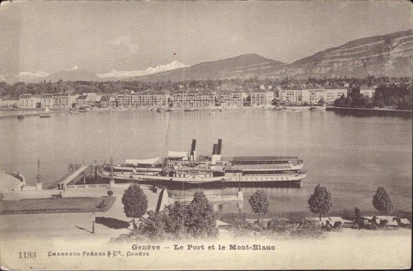 Genève - Le Port et le Mont-Blanc Vorderseite