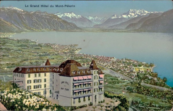 Le Grand Hotel du Mont-Pélerin (1080 m) Vorderseite