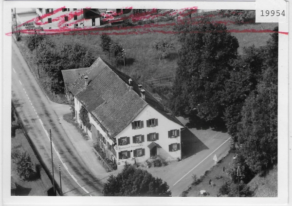 Flugaufnahme Zell ZH Rest. Ramismühle - Foto: 90x125mm