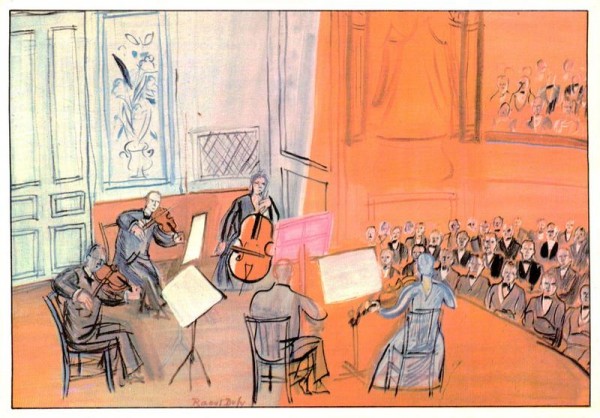 Konzert in orange, Dufy Raoul Vorderseite